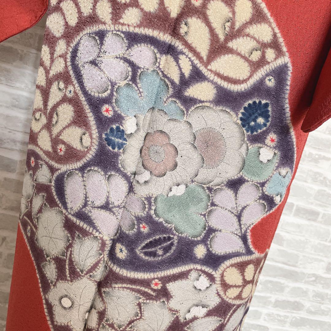 訪問着フルセット 着物 正絹 辻が花 I1