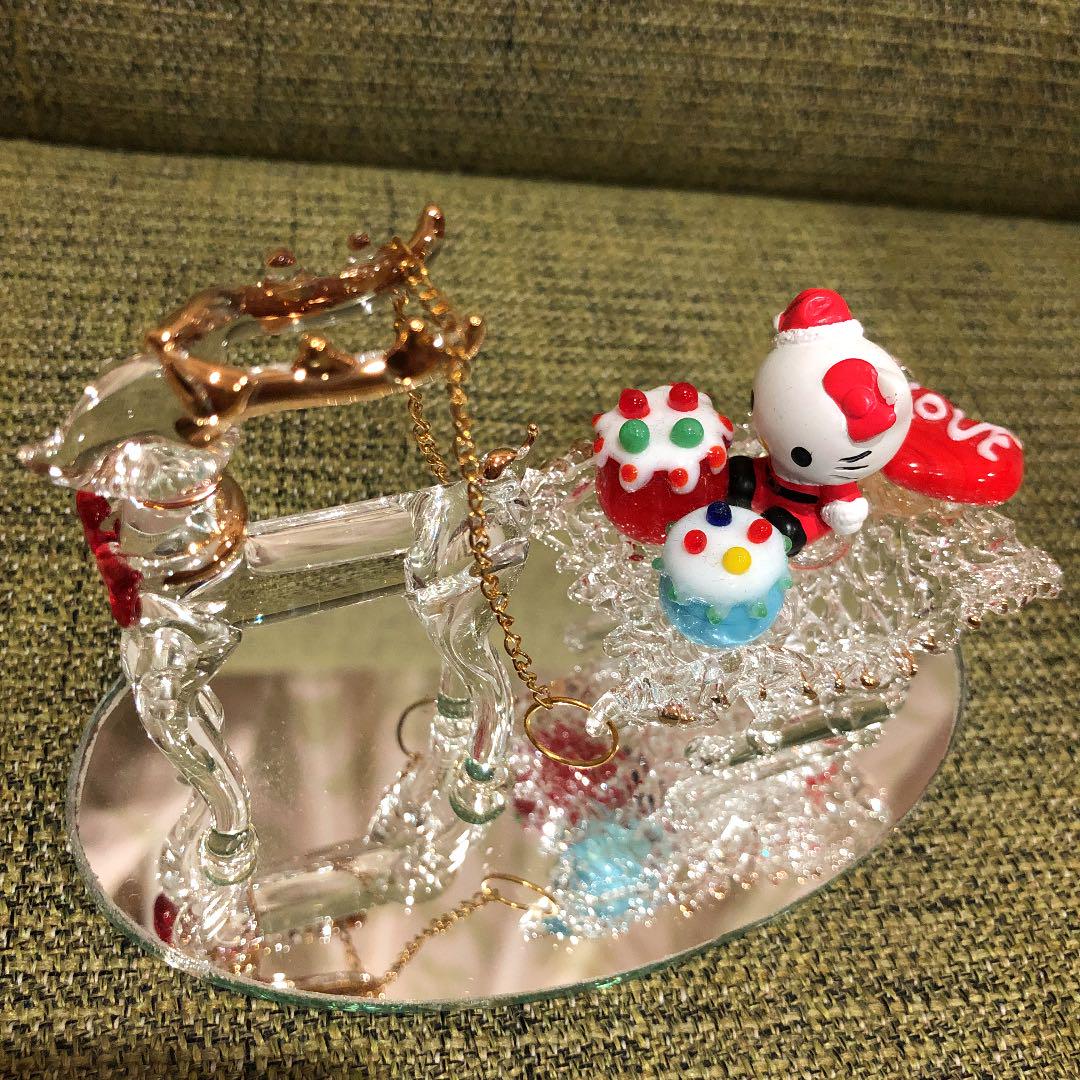限定SALE正規品 キティ クリスマス 光るドーム 置物 函館クリスマスファクトリー ガラス細工 aDgJo-m18778842810 本物保証人気