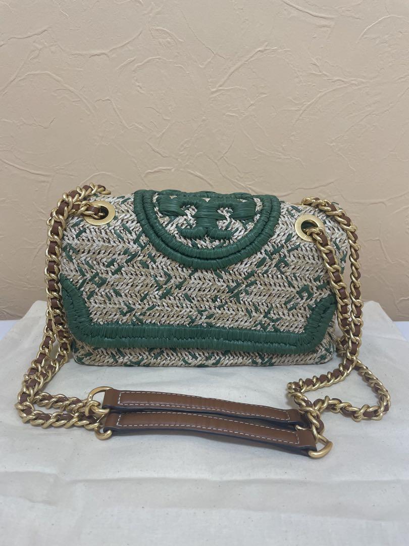 【美品】トリーバーチ　ストロー　ショルダーバッグ　かごバッグ
