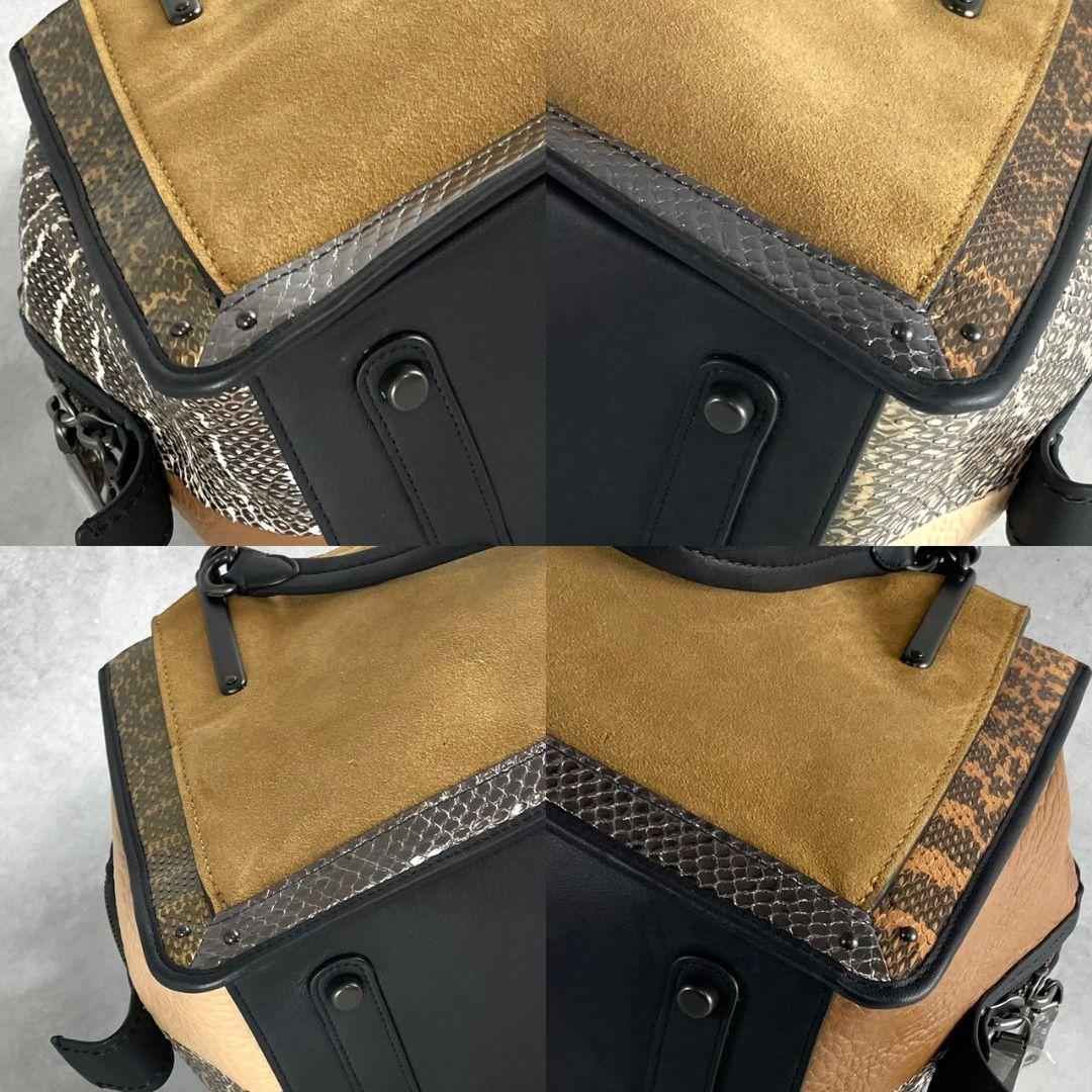 COACH コーチ ショルダーバッグ 2way パイソン A4可 835 WWW_MORNINGWALKER_COM