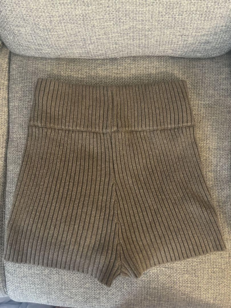 juemi ニットショートパンツ　BRN