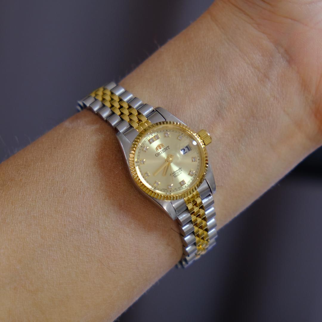 ORIENT president 自動巻き腕時計 ゴールド