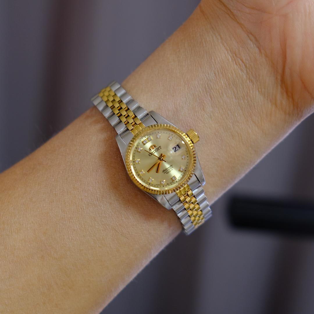 ORIENT president 自動巻き腕時計 ゴールド