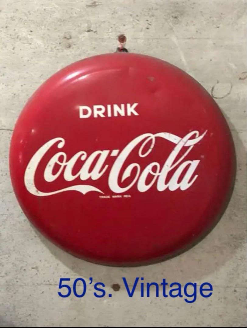 COCA COLA コカ.コーラ　50‘s ビンテージ　サインプレート