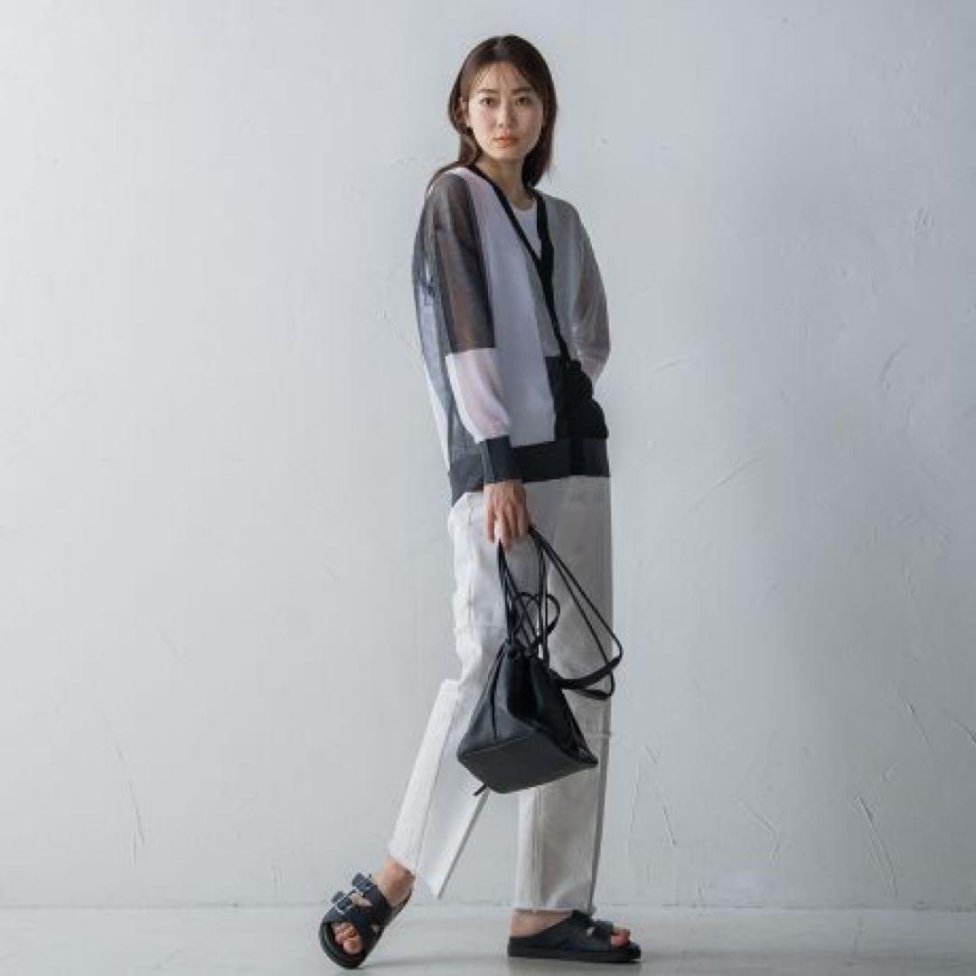 メイソングレイ 【新品・タグ付き】ブロッキングシアー カーディガン