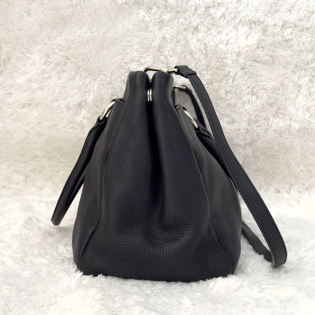 極美品✨PRADA プラダ ショルダーバッグ ハンドバッグ レザー ブラック