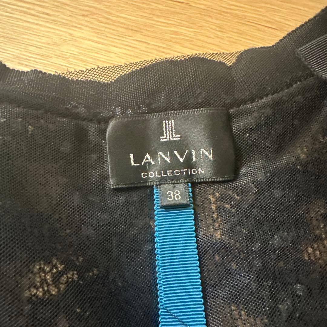 LANVINコレクション ボレロカーディガン38 黒 LANVINコレクション ボレロカーディガン38 黒 ボレロ 夏