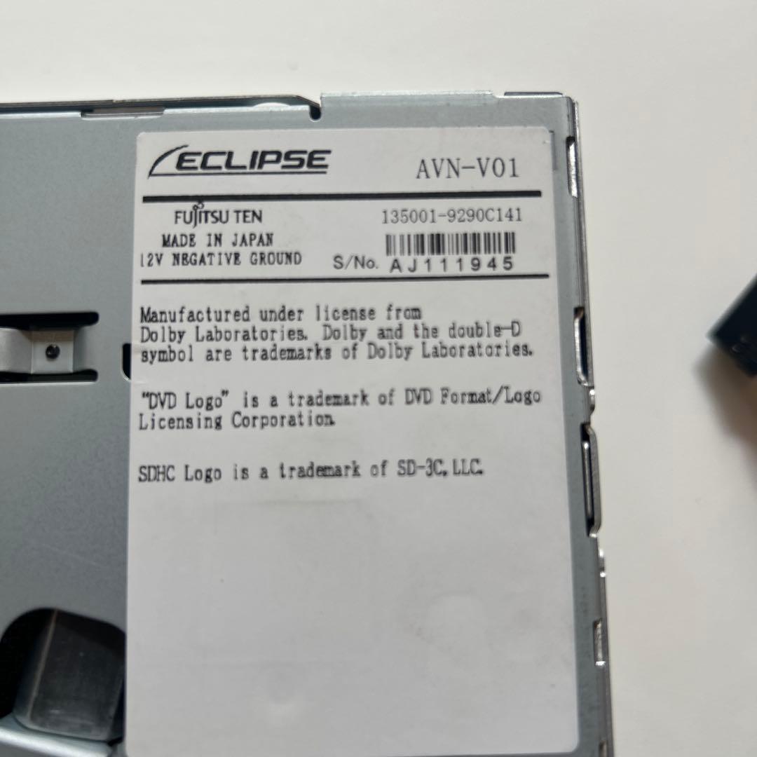 エクリプス富士通カーナビ目立った傷や汚れなし