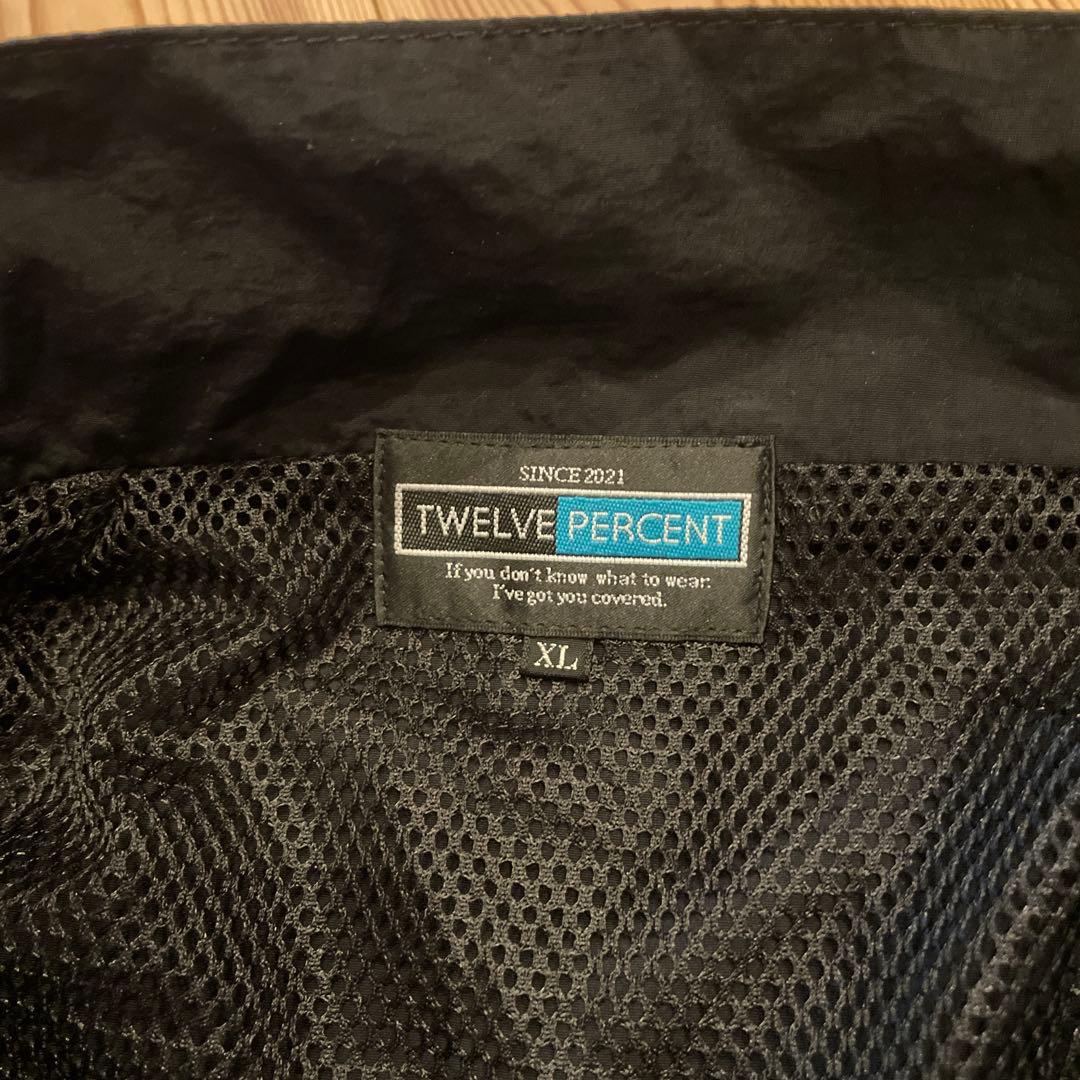 TWELVE PERCENT ブラックナイロンジャケットセットアップ TWELVE PERCENT ブラックナイロンジャケットセットアップ