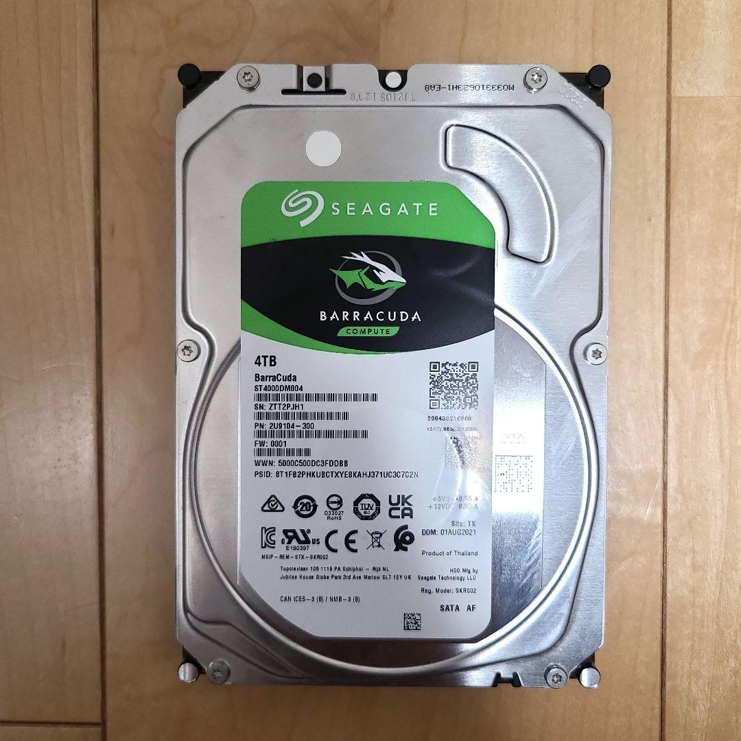 Seagate 4TB 3.5インチHDD ST4000DM004