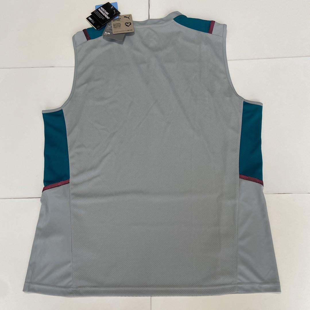PUMA マンチェスターシティ トレーニングウェア ノースリーブ グレー XL