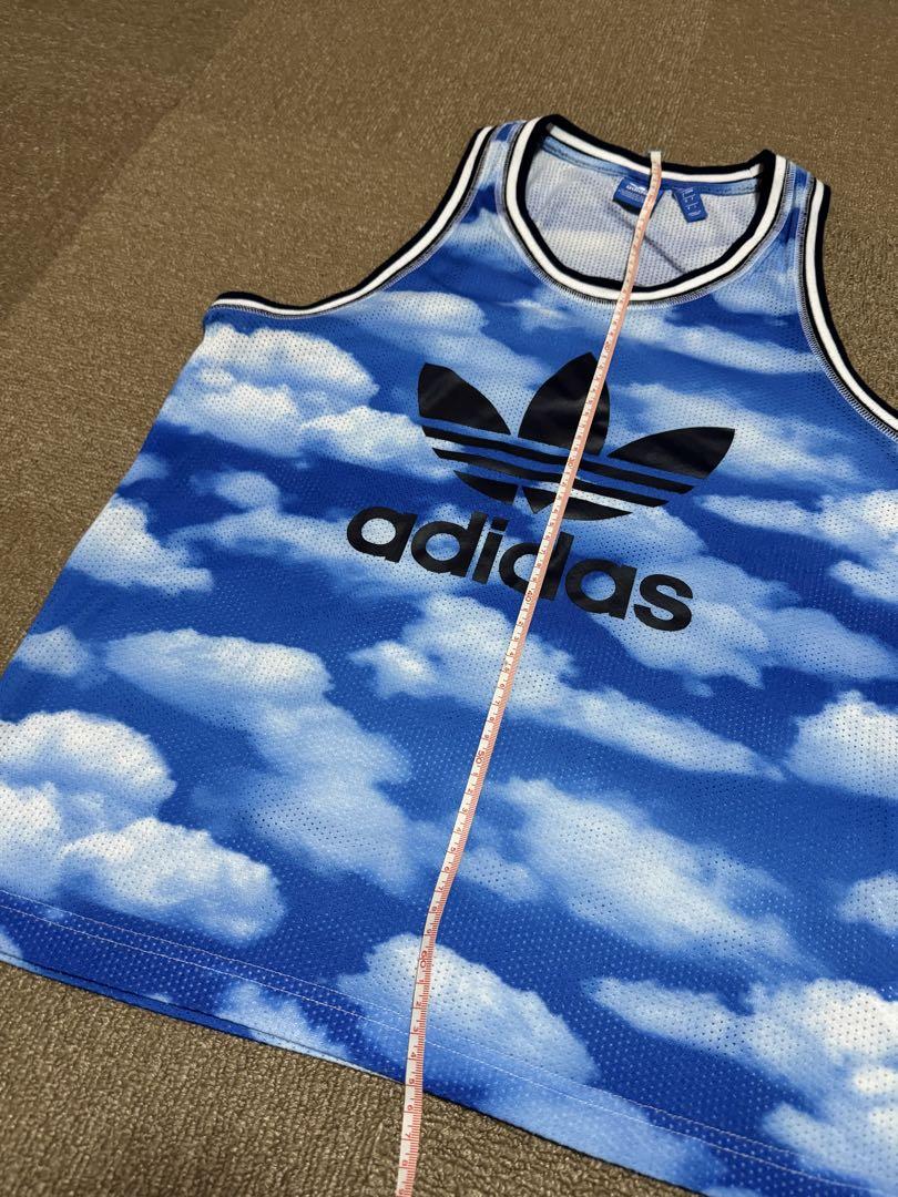 レア　adidas 雲模様 メッシュタンクトップ