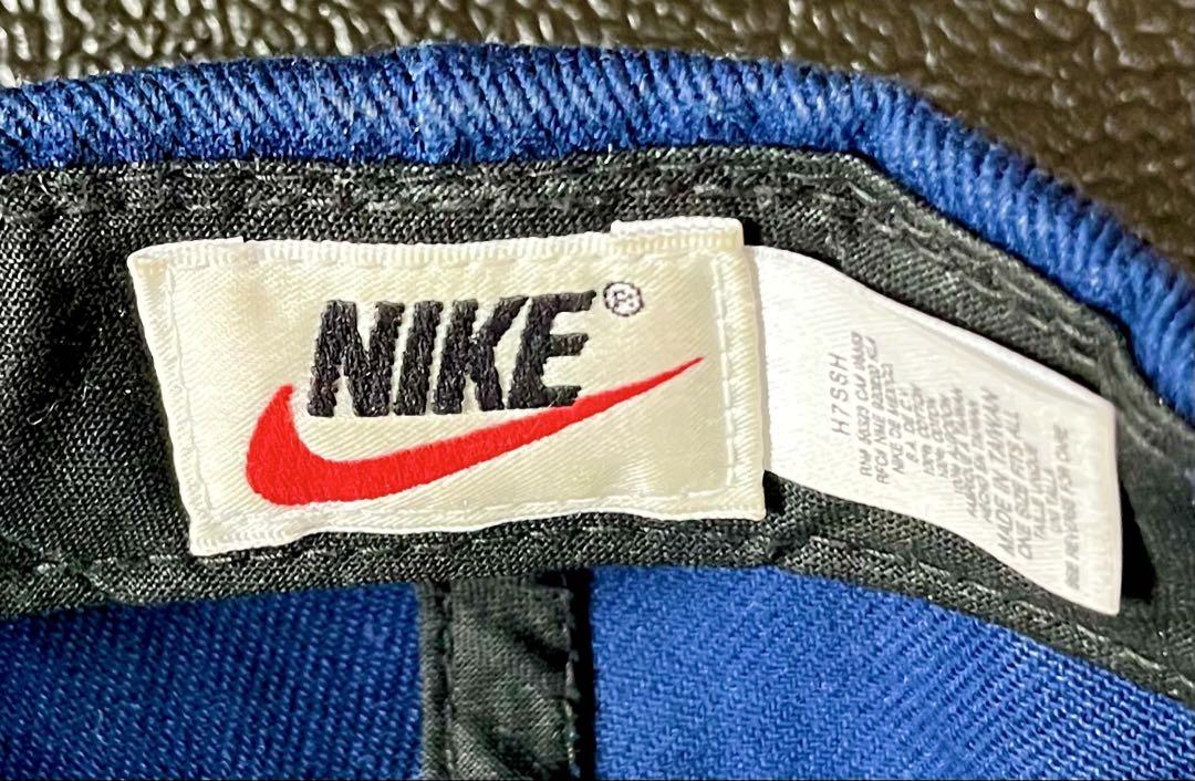 90s NIKE ナイキ スナップバック　 スウッシュ刺繍ロゴキャップ