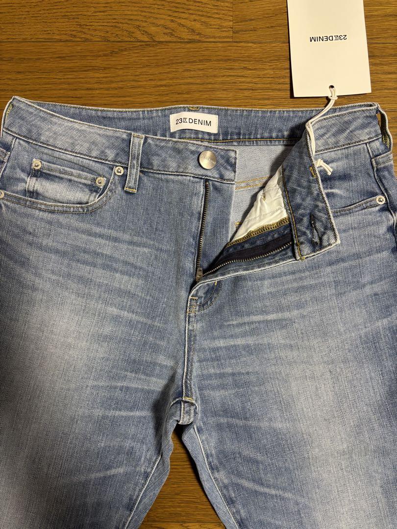 【新品】23区大きいサイズ46 デニムパンツ ライトブルー
