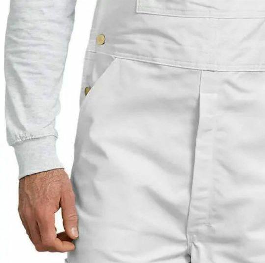 本物保証 新品 ディッキーズ オーバーオール ホワイト RUY4o-m18798868451 40インチ Dickies 全国無料