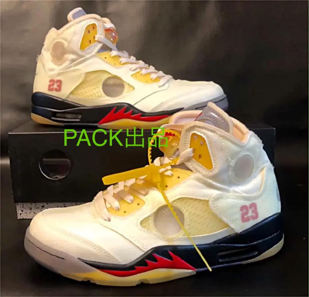 27.5cm■off-white NIKE AIR JORDAN 5 セイル