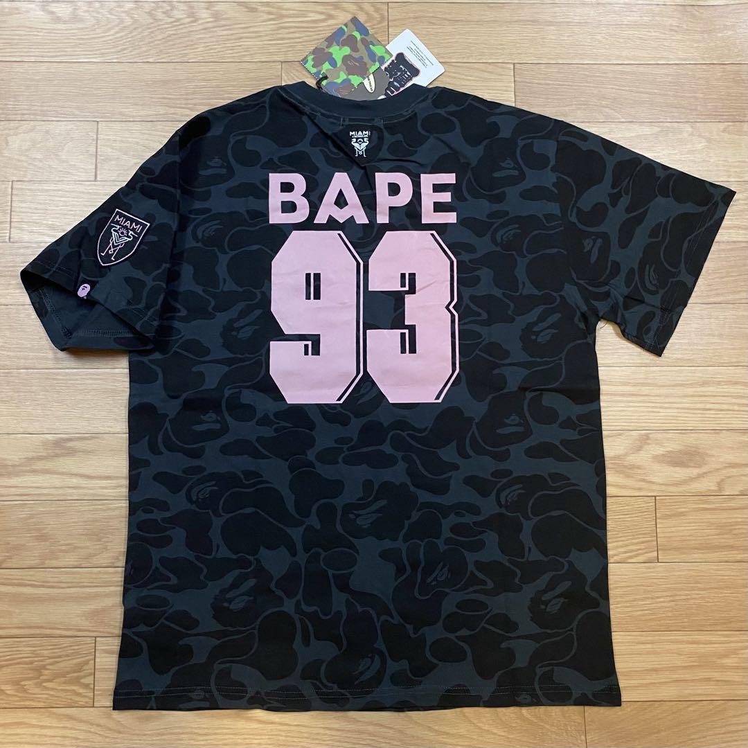 XLサイズ】インテル・マイアミxアベイシングエイプ Tシャツ BAPE XLサイズ】インテル・マイアミxアベイシングエイプ Tシャツ BAPE
