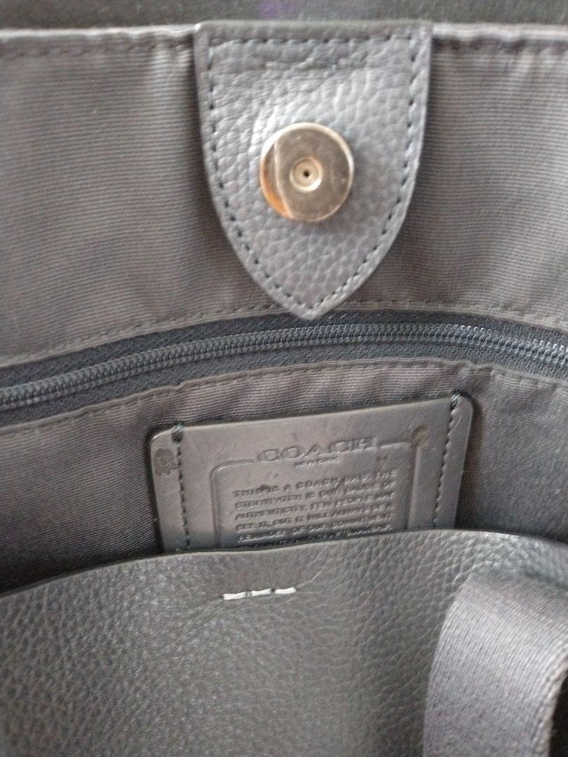 COACH ダークグレー トートバッグ 保存袋付き