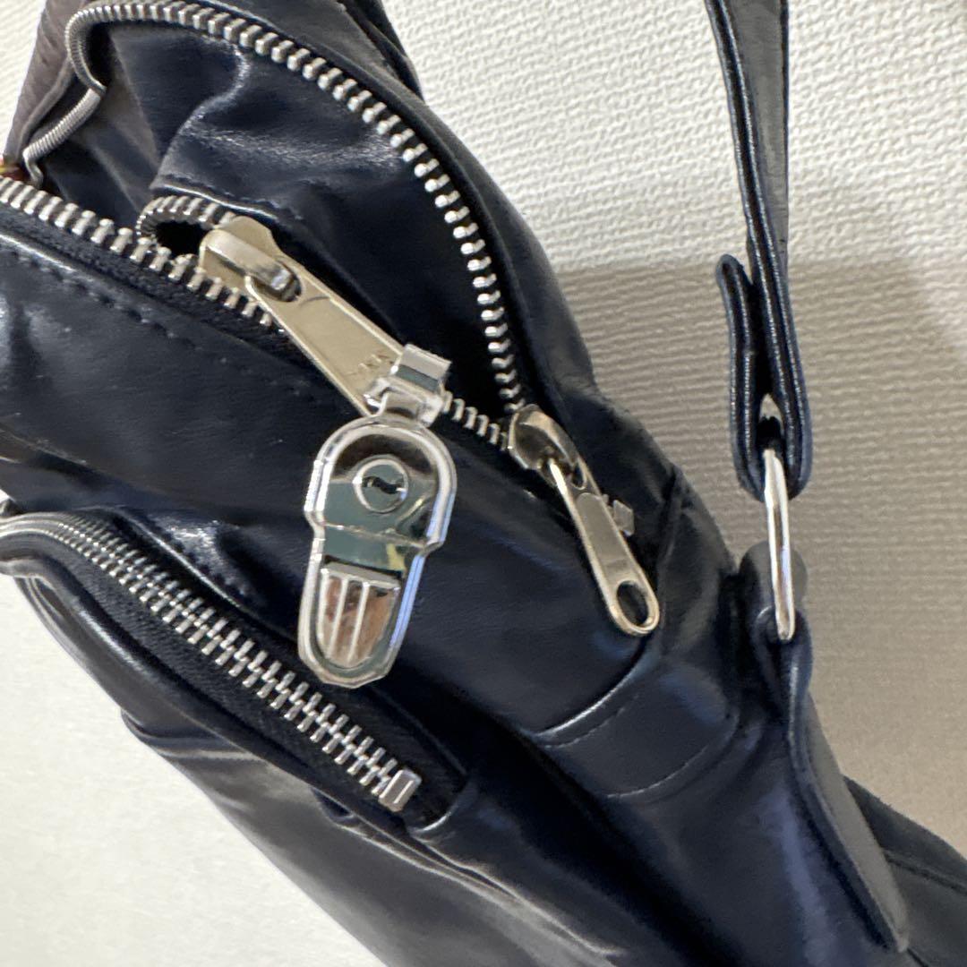 COMME des GARÇONS ネイビー ショルダーバッグ