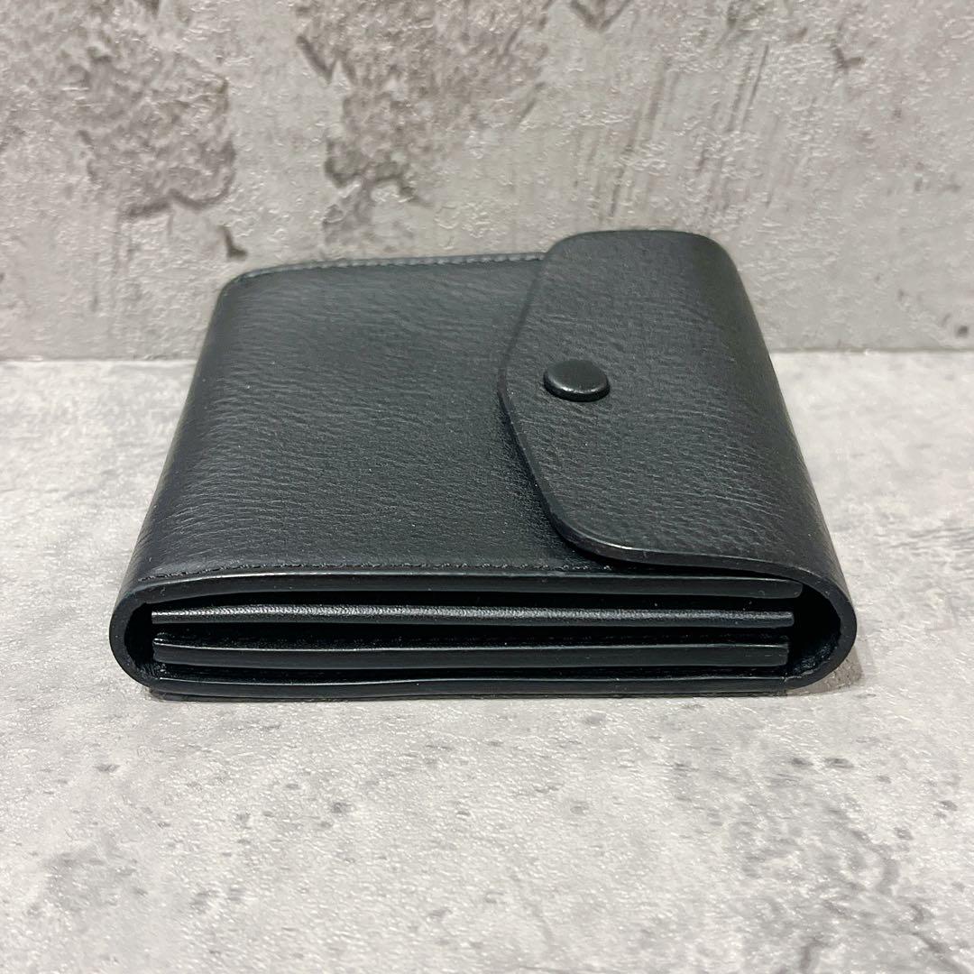 極美品 Sinleathers シンレザーズ ミドルウォレット 財布 ブラック