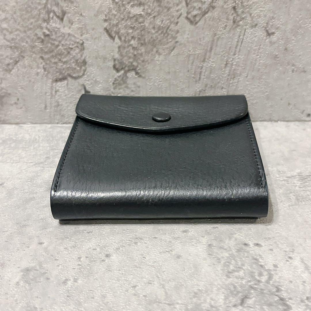 極美品 Sinleathers シンレザーズ ミドルウォレット 財布 ブラック