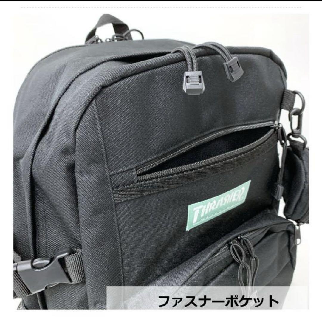 新品未使用 THRASHER ブラック リュック・バックパック