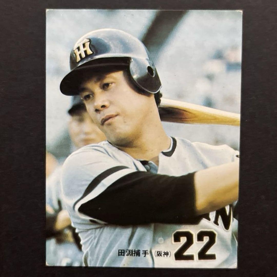 プロ野球カード　田淵幸一２枚セット　阪神 カルビープロ野球カード1973年版NO.203阪神タイガース田淵幸一