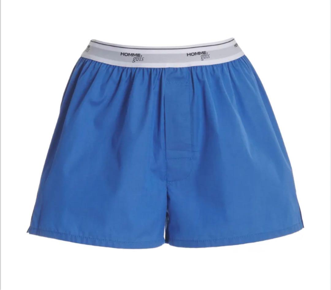 HOMMEgirls BOXER SHORTS  BLUE ショーツ