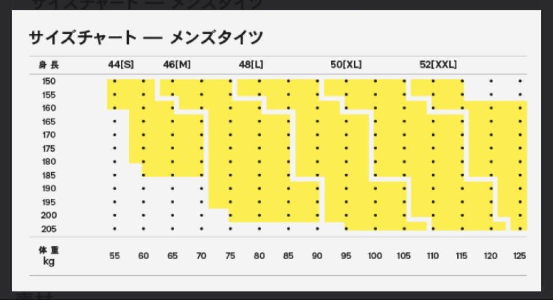 SKINS series-5 ハーフタイツ