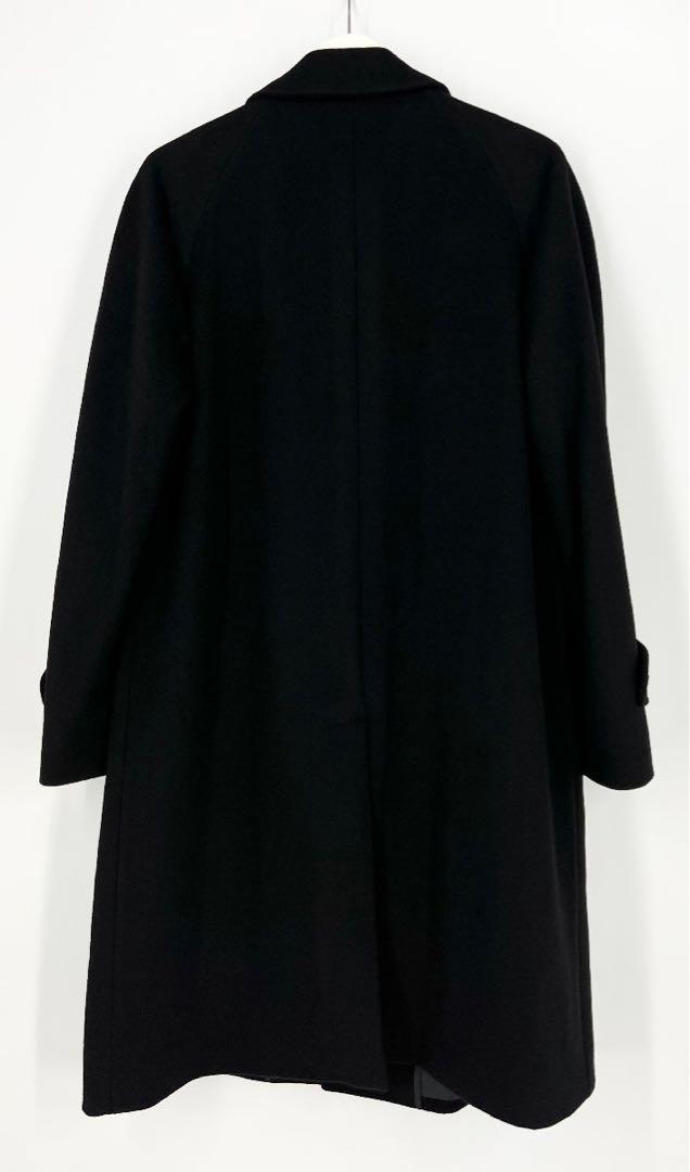 【カシミア100%】メンズチェスターコート　ヴァレンティノ　ブラック、美品