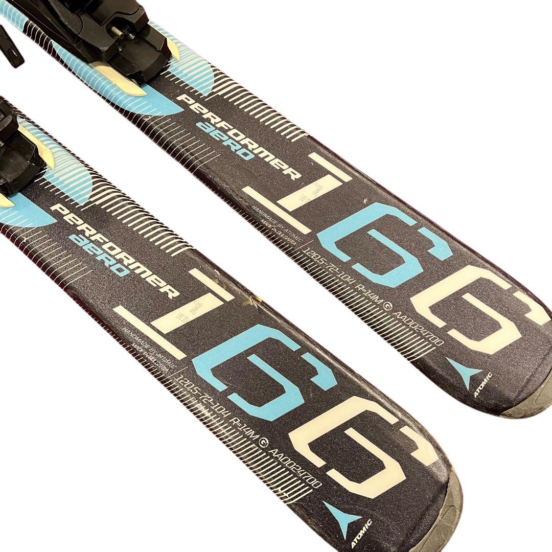 【美品】ATOMIC PERFORMER aero 166 スキー板ビンディング