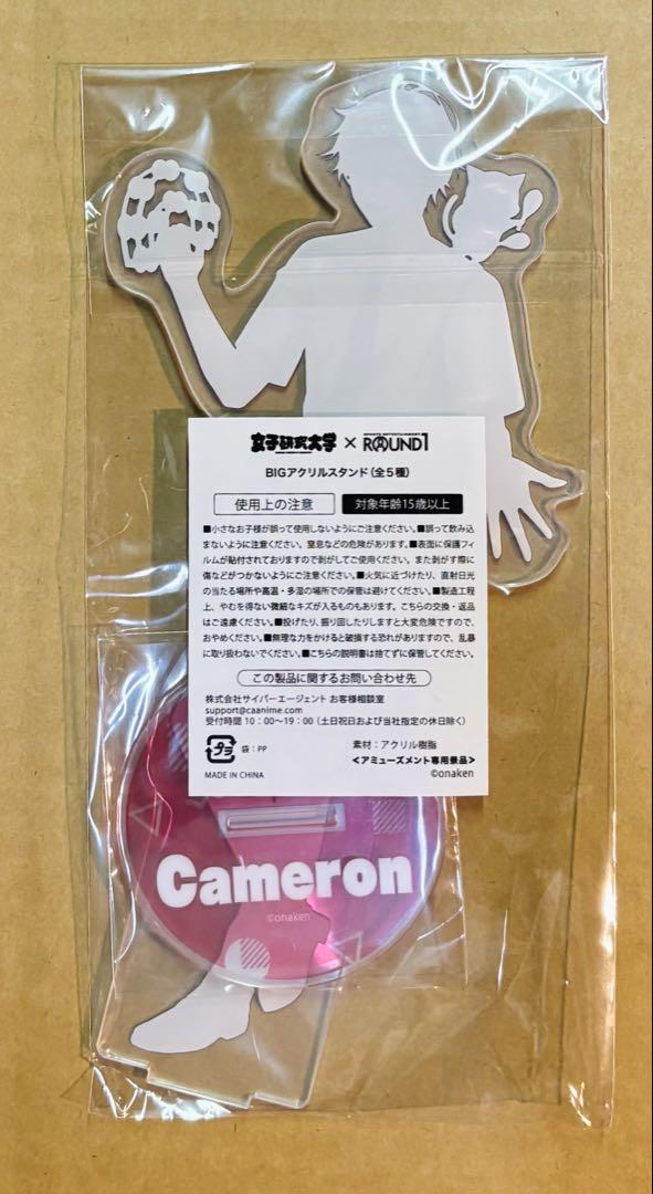 女子研究大学 BIGアクリルスタンド キャメロン ラウンドワン限定
