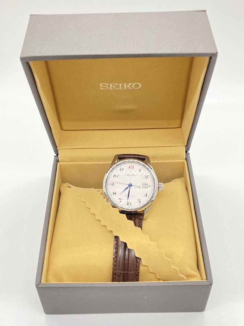 SEIKO プレザージュ　SARX041 自動巻　白　革ベルト
