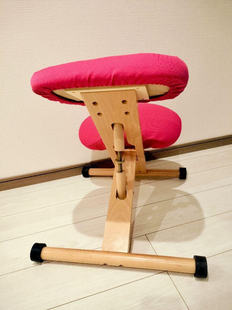 【美品】宮武製作所 プロポーションチェア 姿勢矯正 バランスチェア ピンク