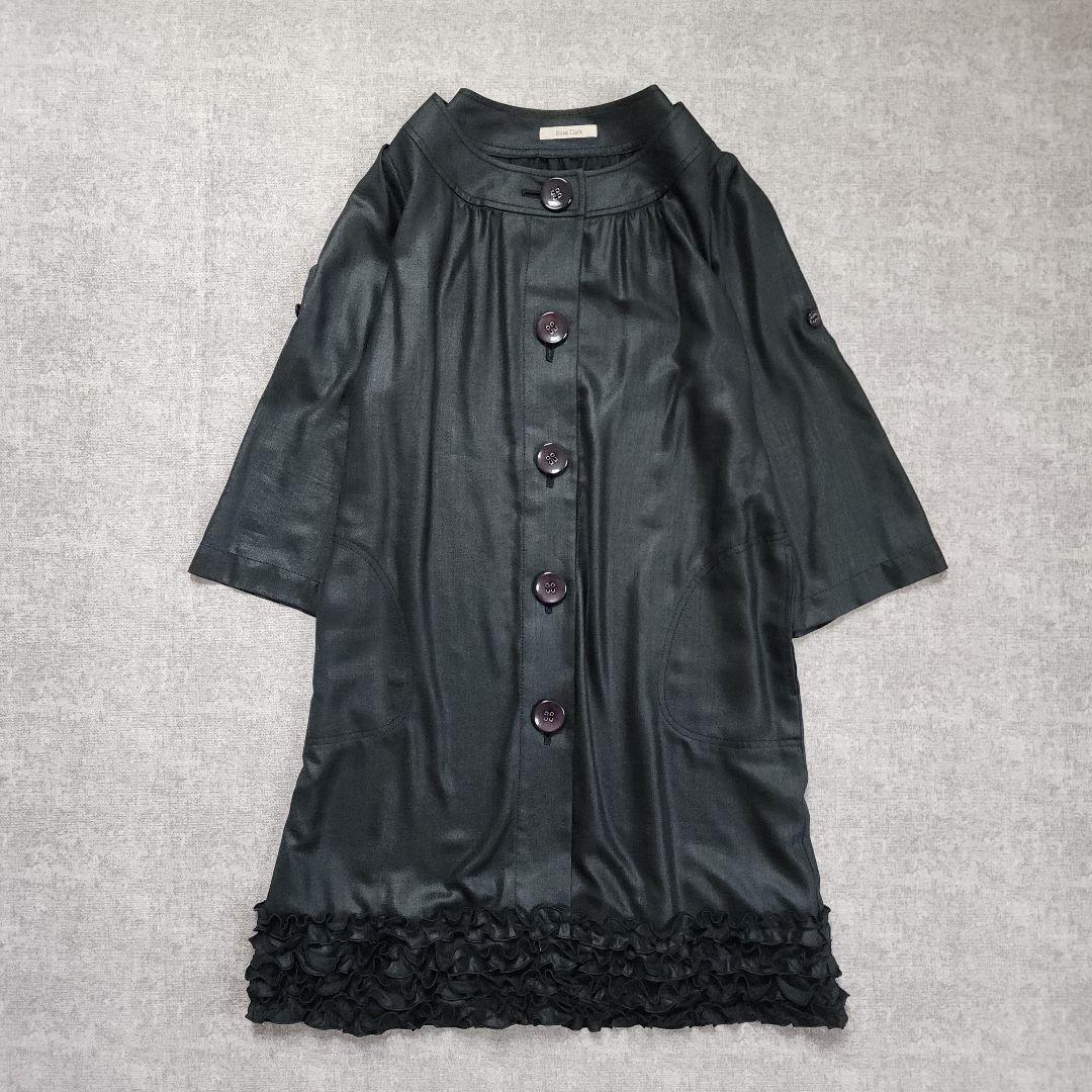 全商品オープニング価格！ ローズティアラ〈美品〉2WAYショルダーチュニック フリル 大きい トップス
