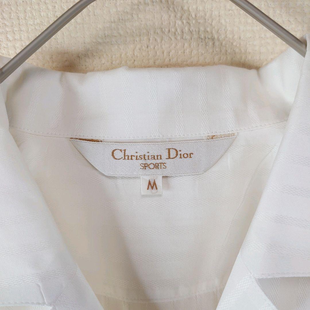 Christian Dior SPORTS Mサイズ ストライプシャツ　白