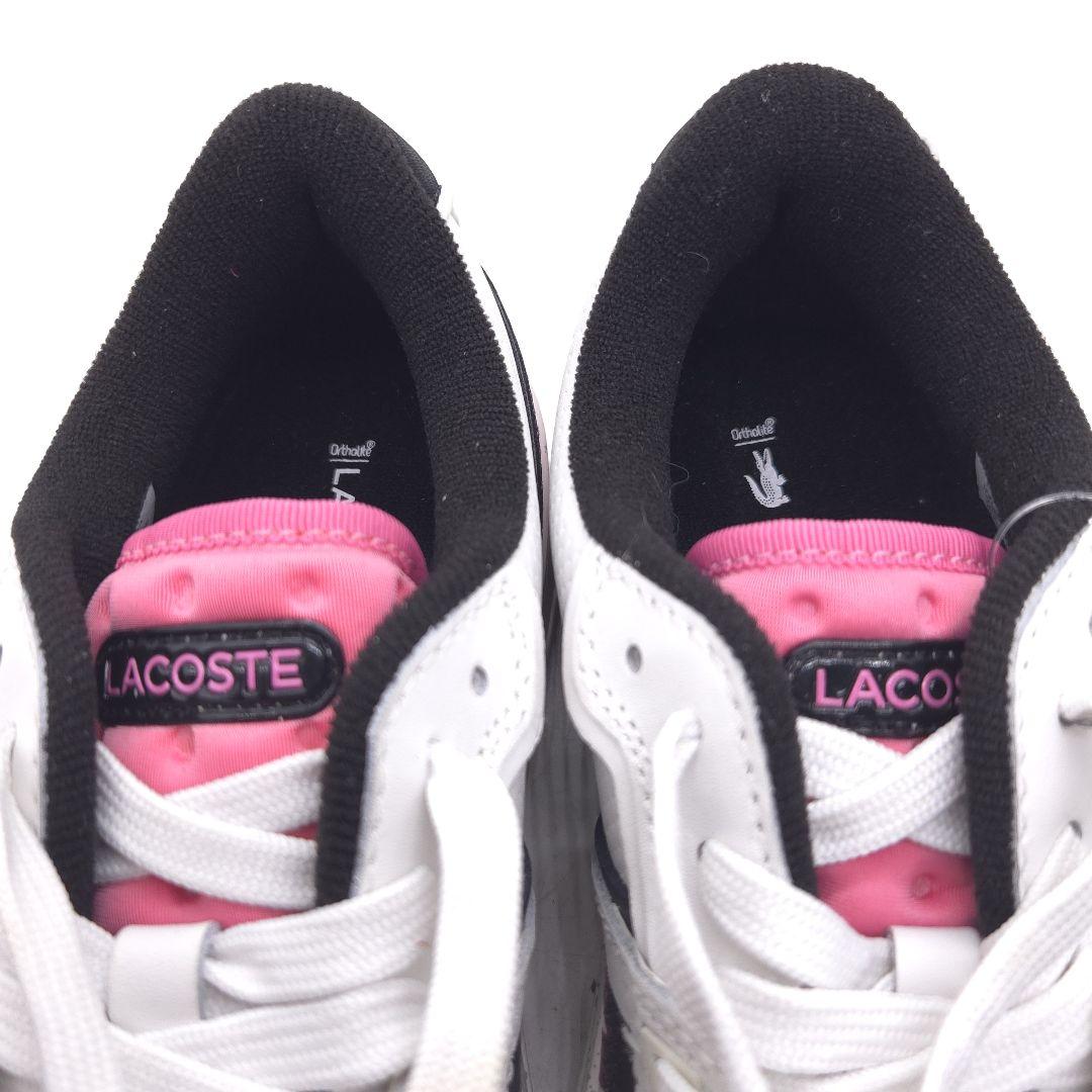 未使用 LACOSTE ラコステ スニーカー USA6 約 23cm ホワイト