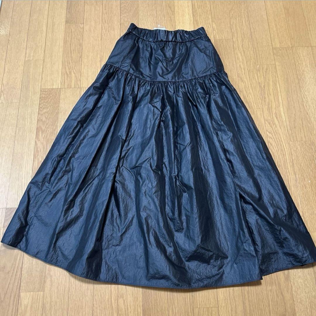 新品　ジャーナルスタンダード　コーティングティアードスカート