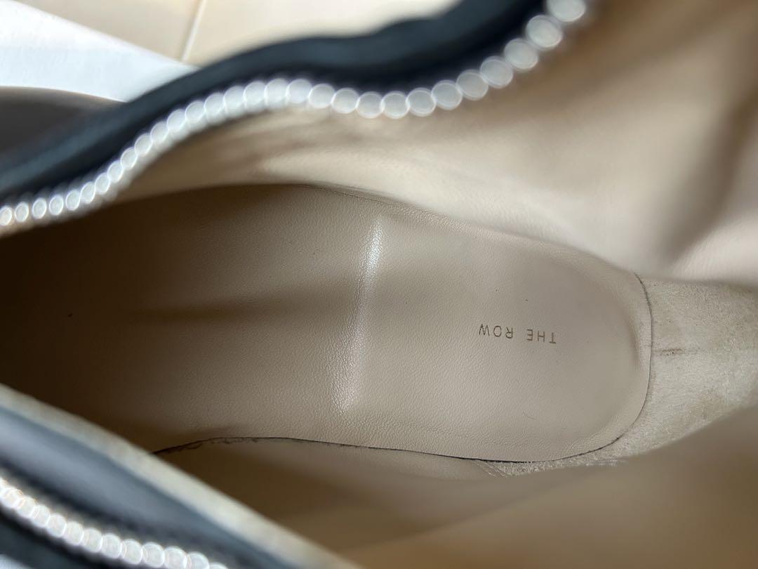 THE ROW ZIPPED BOOT 1 黒 レザーブーツ 38
