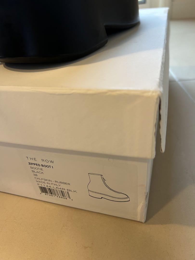 THE ROW ZIPPED BOOT 1 黒 レザーブーツ 38