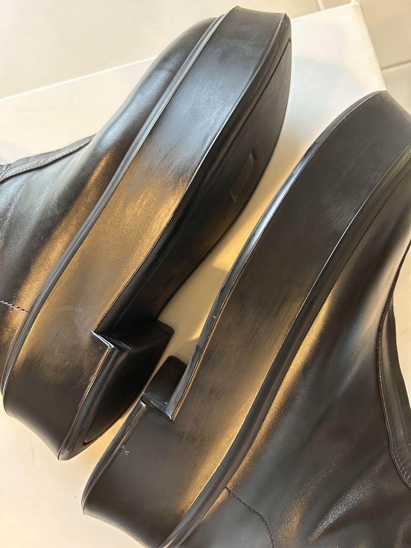 THE ROW ZIPPED BOOT 1 黒 レザーブーツ 38