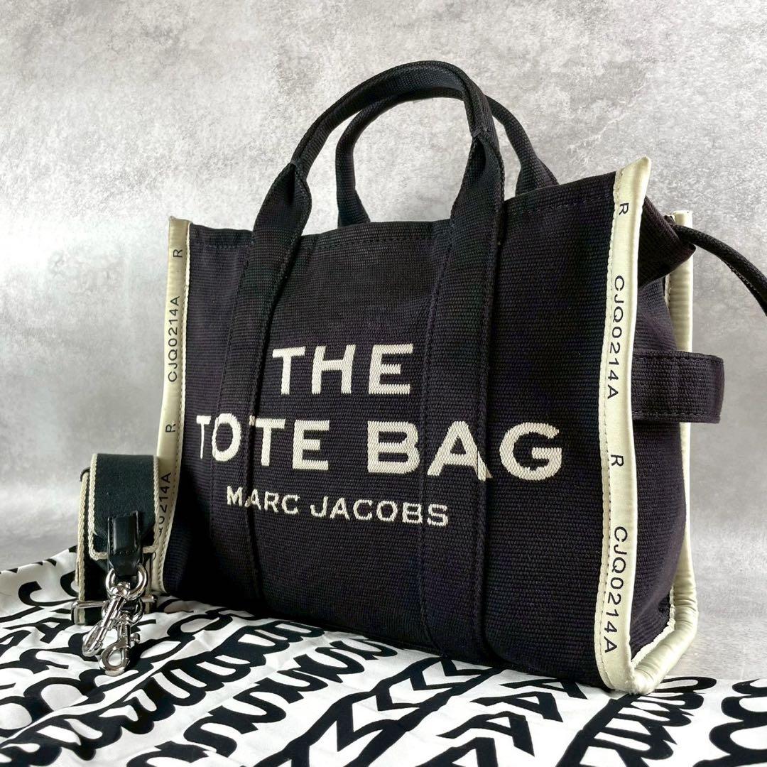 ✨美品✨マークジェイコブス　ザ トートバッグ　2way ジャガード　ブラックバッグ