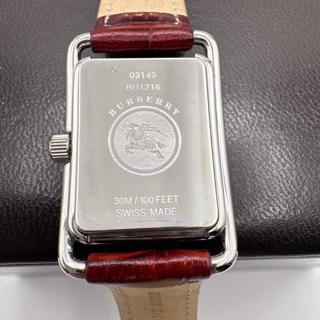箱付 希少 稼働 BURBERRY バーバリー 腕時計 スクエア BU1216 - メルカリ
