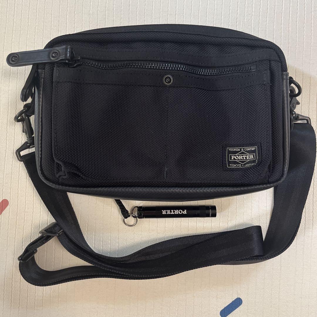 PORTER ポーターヒート ショルダーバッグ ブラックバッグ