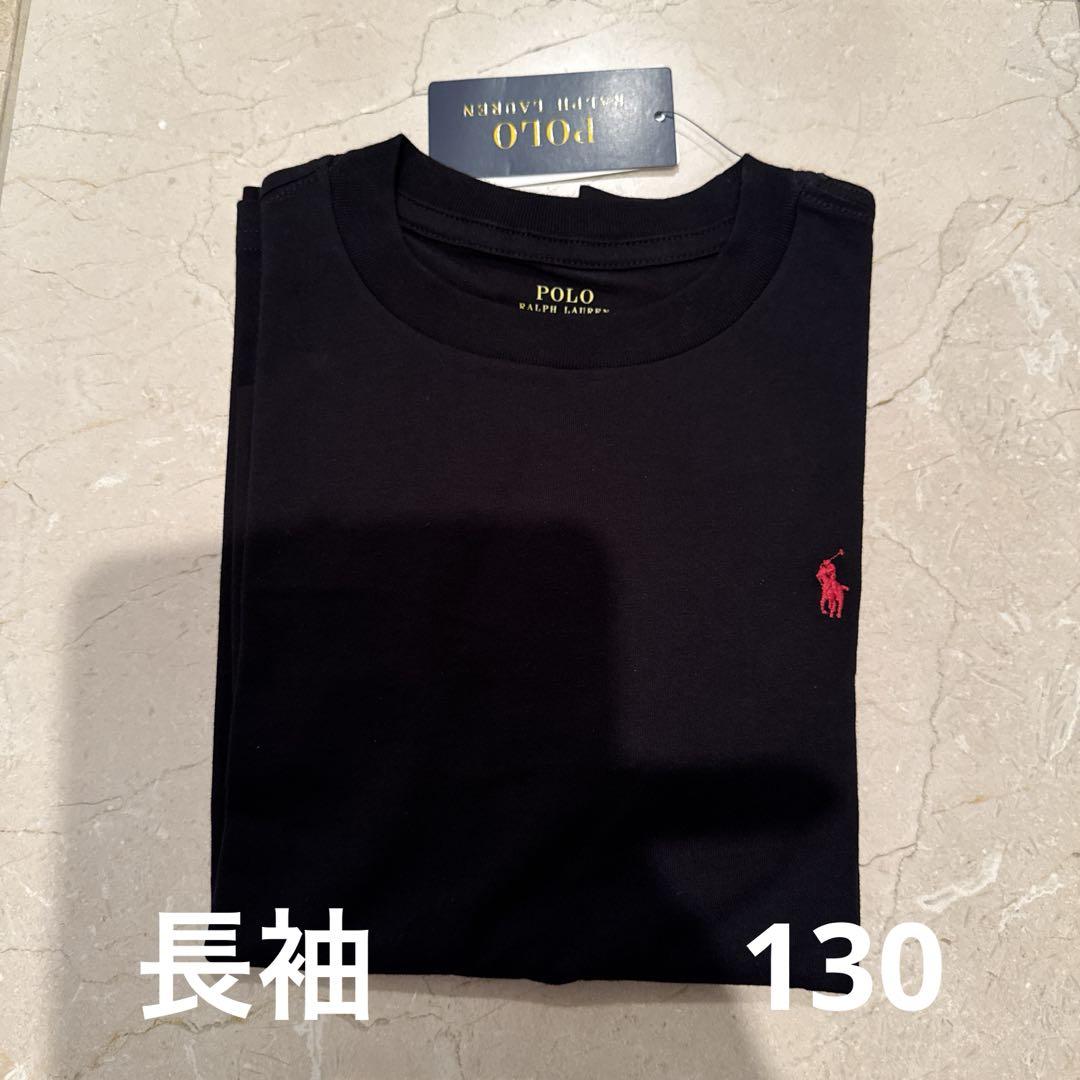 ポロラルフローレン　チェックビッグポニーTシャツ　長袖　130