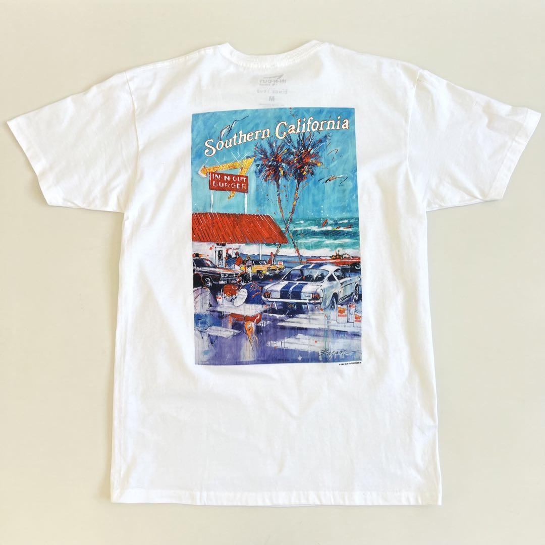 新品未使用インアンドアウトバーガー1992半袖Tシャツ ハンバーガーホワイト