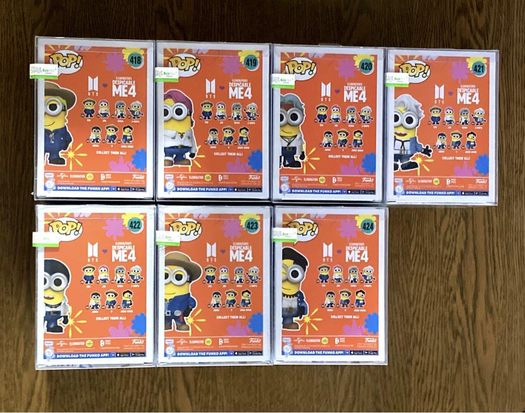 Funko Pop! ミニオンズ x BTS フィギュア コンプリート