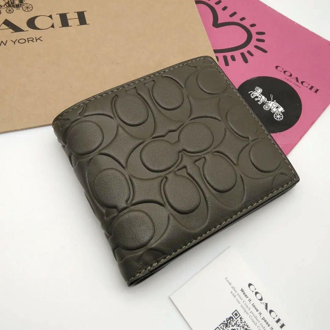 COACH　メンズ折り財布　新作モデル　小銭入れ付き・新品未使用