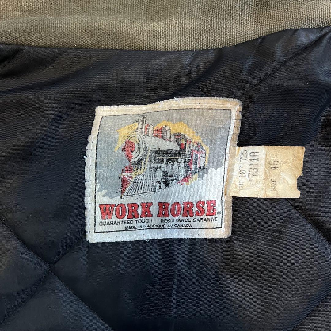 超レア！！【WORK HORSE ワークホース】ハンティングジャケット カナダ製