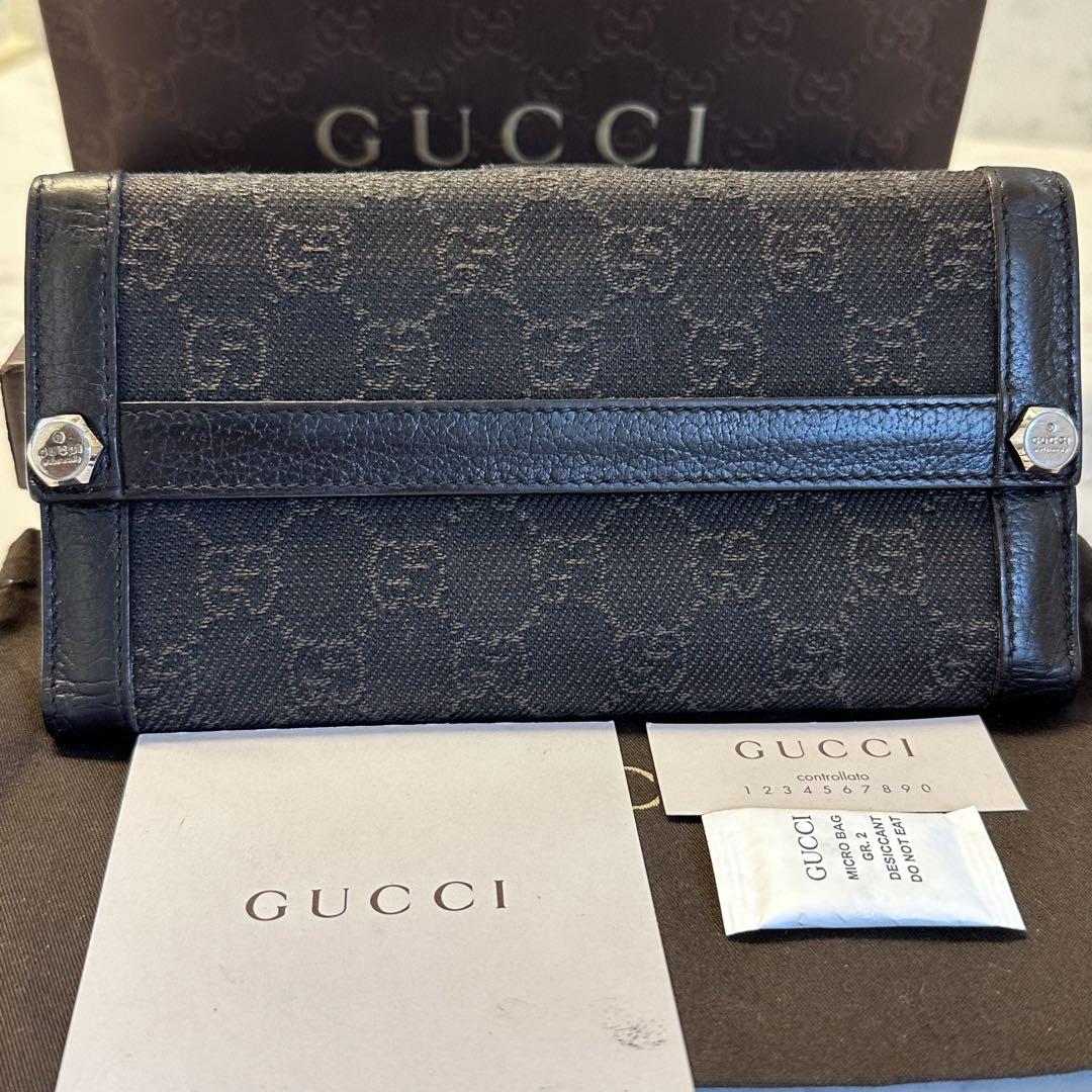 新品同様‼️ グッチ　GUCCI 財布　長財布　GGキャンバス